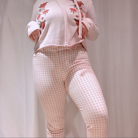 Pink Gingham Pixie Pants - Picture 3 of 5